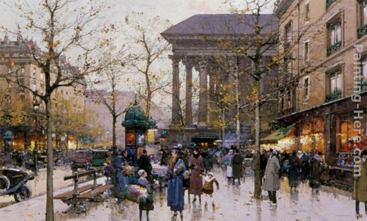 Eugene Galien-Laloue La Place de la Madeleine - Paris 50% ...