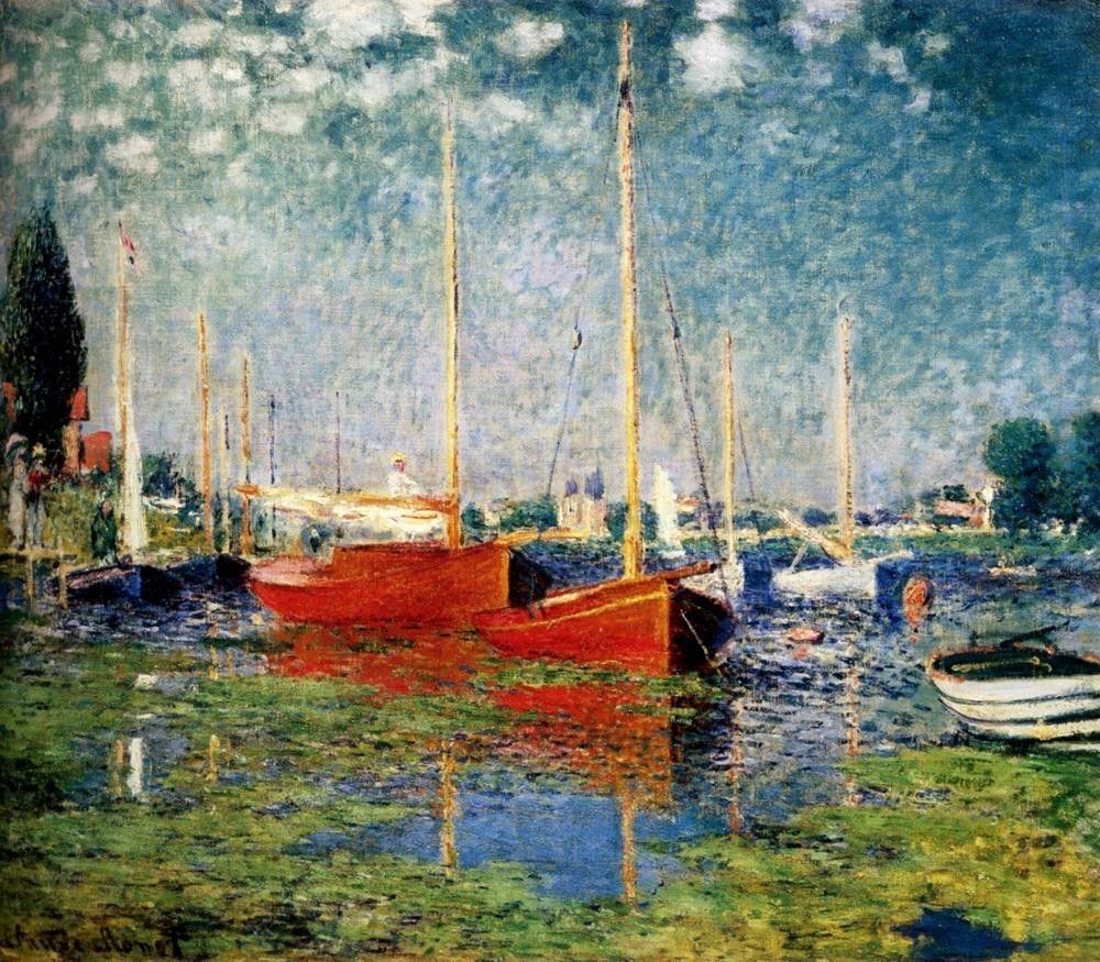 Claude Monet The Red Boats 50% off - ArtExpress.ws