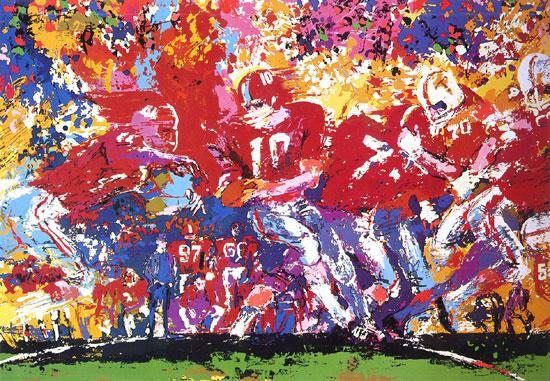 Leroy Neiman Bear Bryant painting anysize 50% off