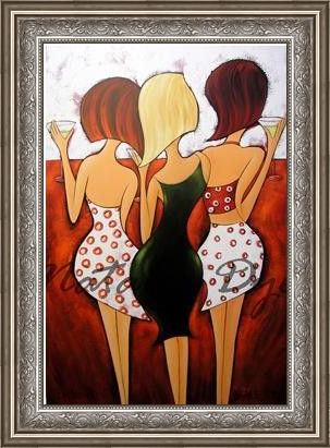 Framed 2010 bottoms up painting