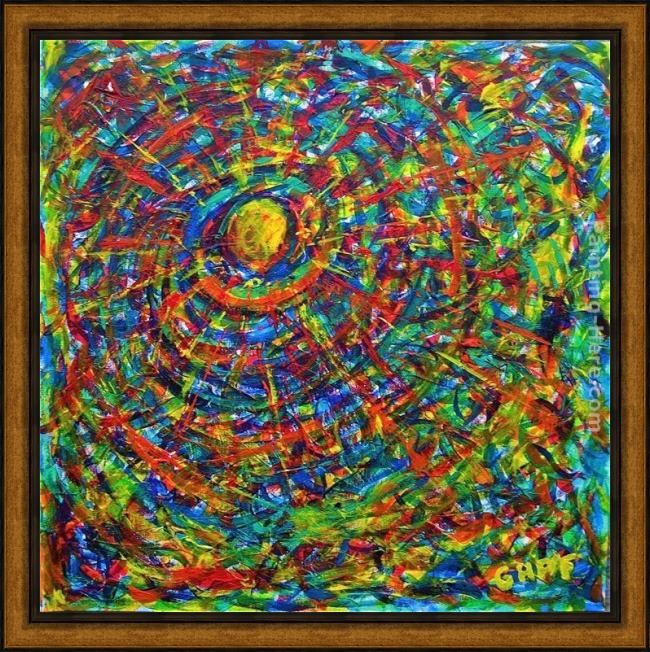 Framed 2011 a new day painting