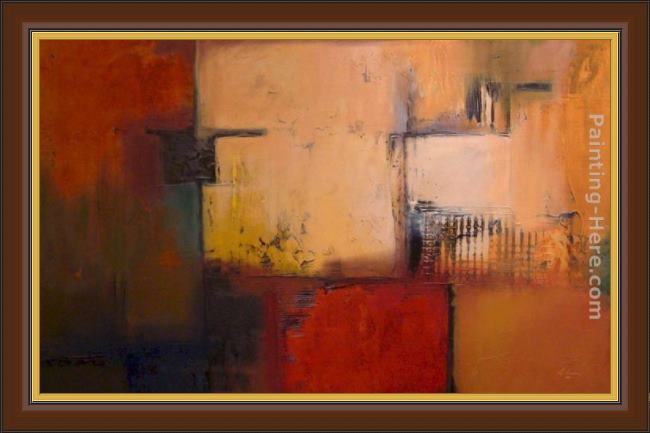 Framed 2011 caramel illusion ii painting