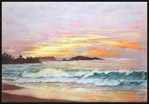 Framed 2011 sound of sunrise painting