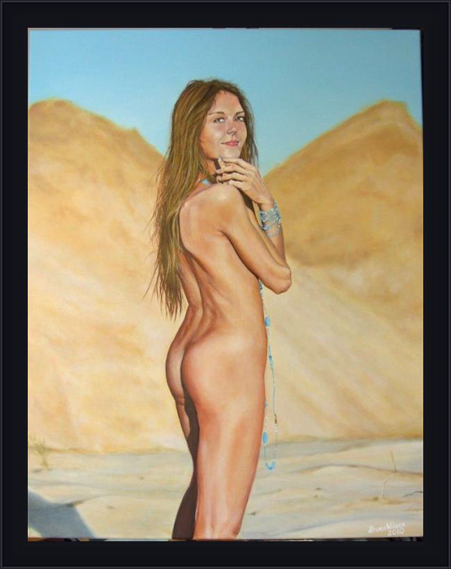 Framed 2011 sunkissed painting