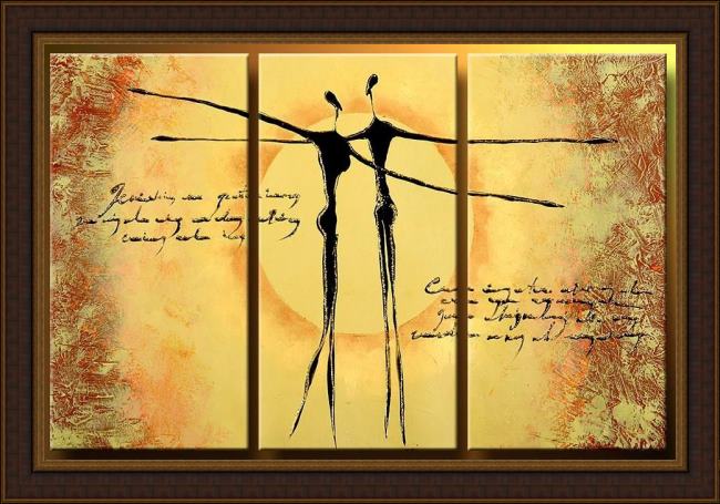 Framed Abstract 41371 painting