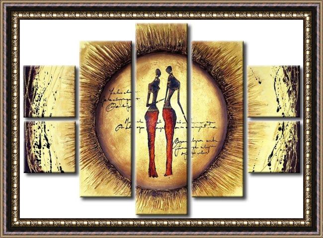 Framed Abstract 41443 painting
