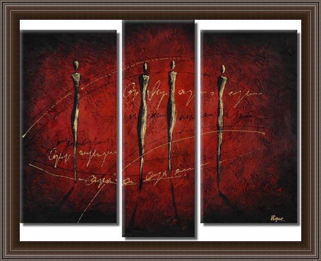 Framed Abstract 91128 painting