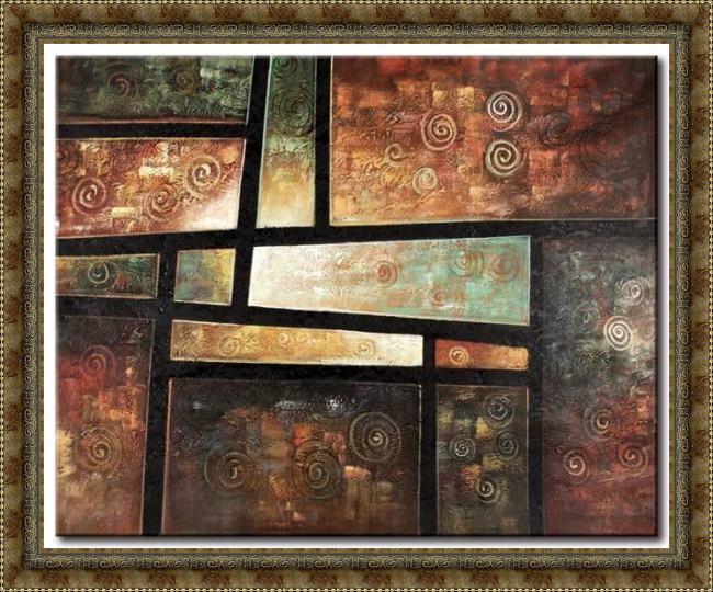 Framed Abstract 91471 painting