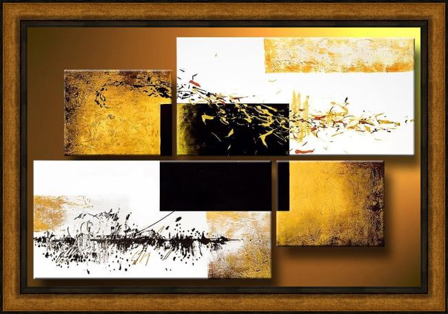 Framed Abstract 92577 painting