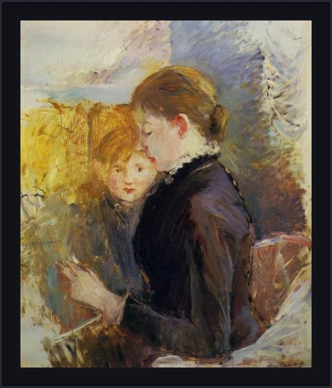 Framed Berthe Morisot miss reynolds painting
