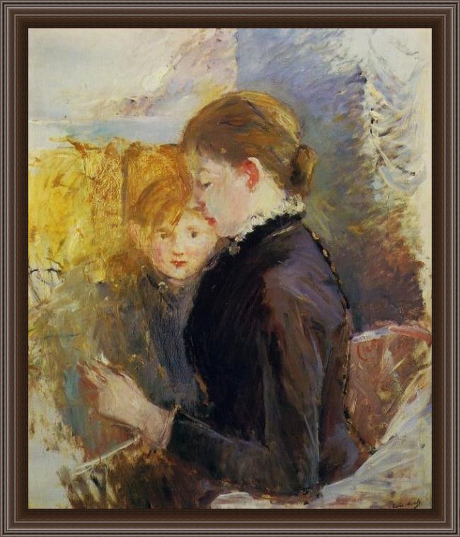 Framed Berthe Morisot miss reynolds painting