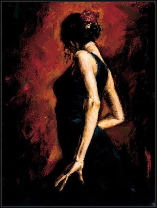 Framed Flamenco Dancer flamenco painting
