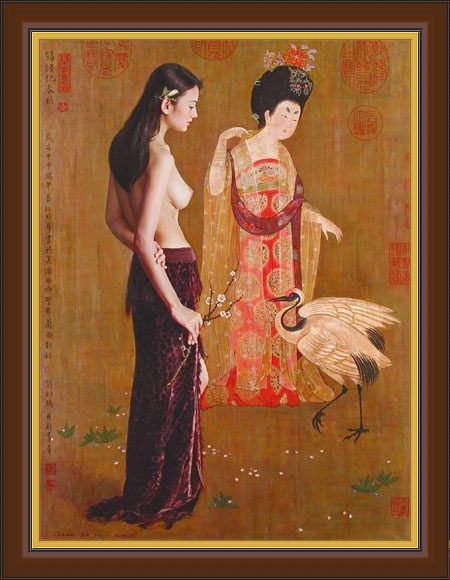 Framed Guan zeju guan-zeju-22 painting