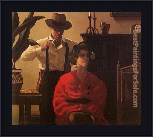 Framed Jack Vettriano candy and mr smith painting