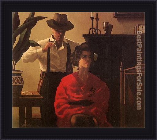 Framed Jack Vettriano candy and mr smith painting