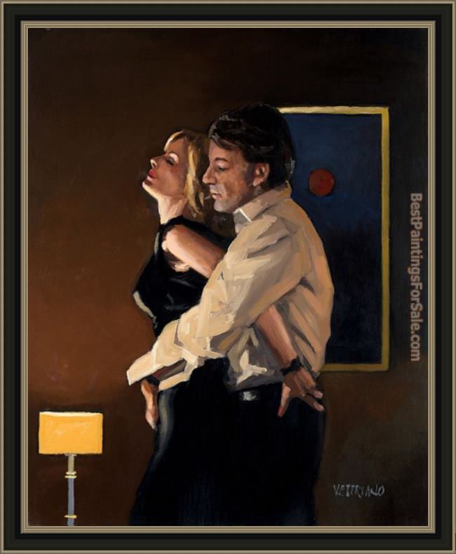 Framed Jack Vettriano couple x painting