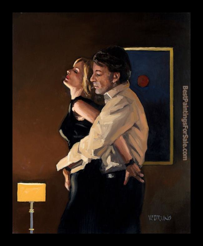 Framed Jack Vettriano couple x painting