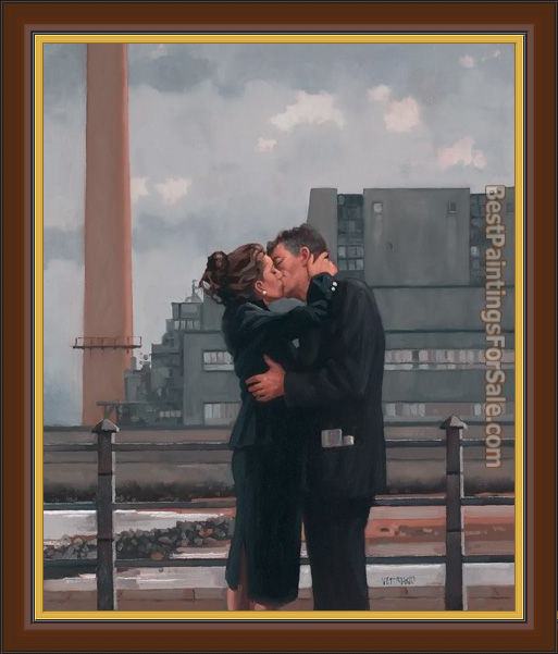 Framed Jack Vettriano long time gone painting