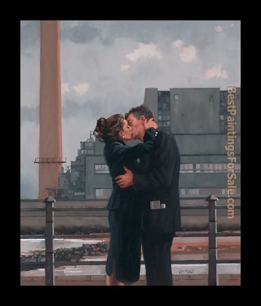 Framed Jack Vettriano long time gone painting