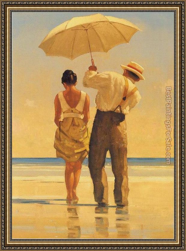 Framed Jack Vettriano mad dogs detail painting