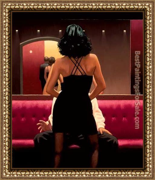 Framed Jack Vettriano private dancer painting