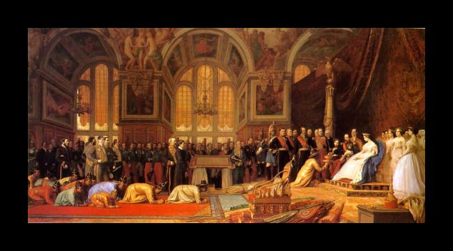 Framed Jean-Leon Gerome the reception of the siamese ambassadors painting