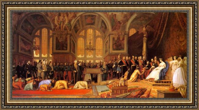 Framed Jean-Leon Gerome the reception of the siamese ambassadors painting