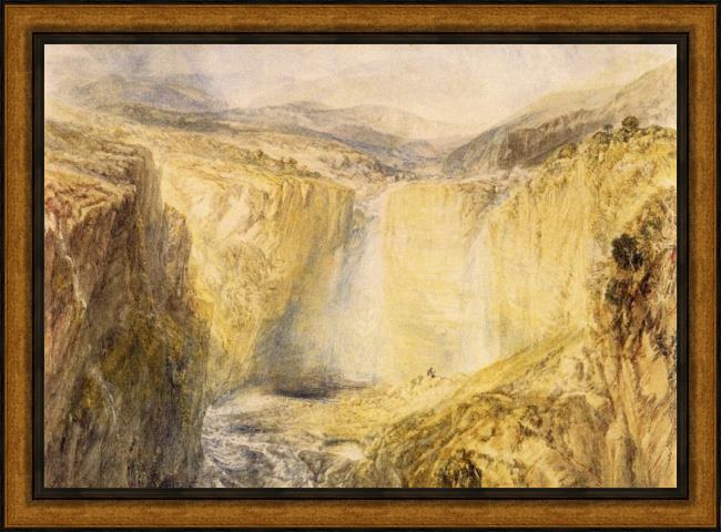 Framed Joseph Mallord William Turner fall of the trees yorkshire painting
