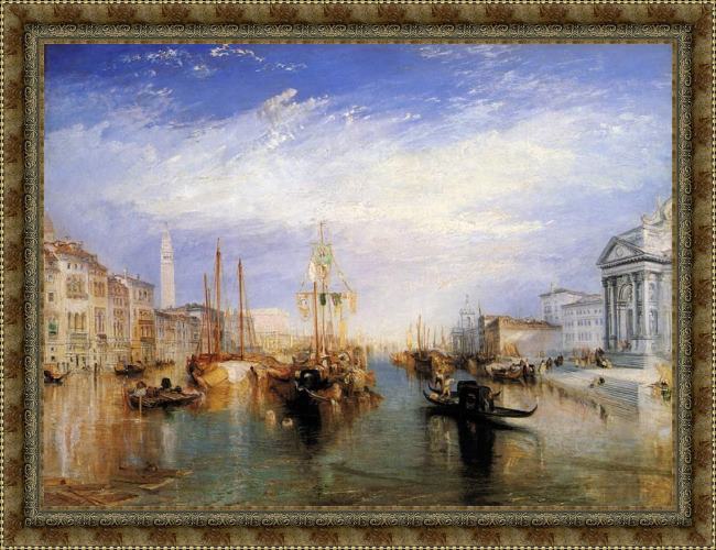 Framed Joseph Mallord William Turner the grand canal venice painting