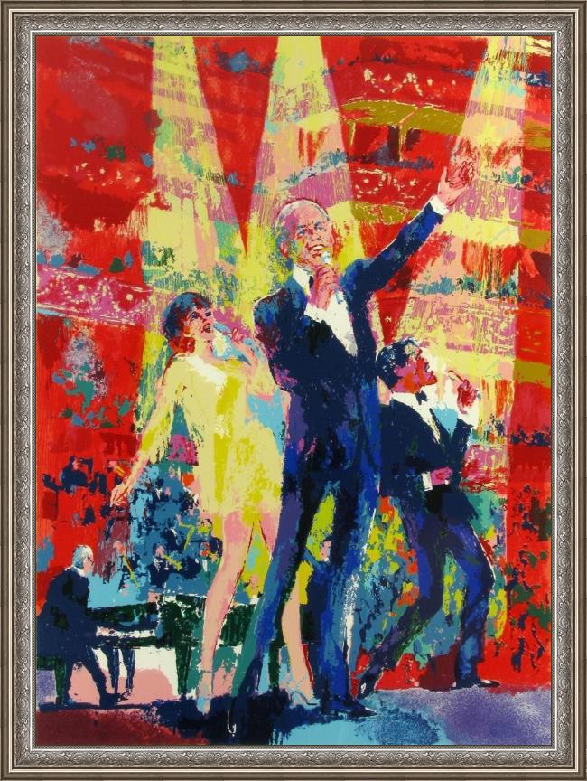 Framed Leroy Neiman frank, liza and sammy at royal albert hall painting