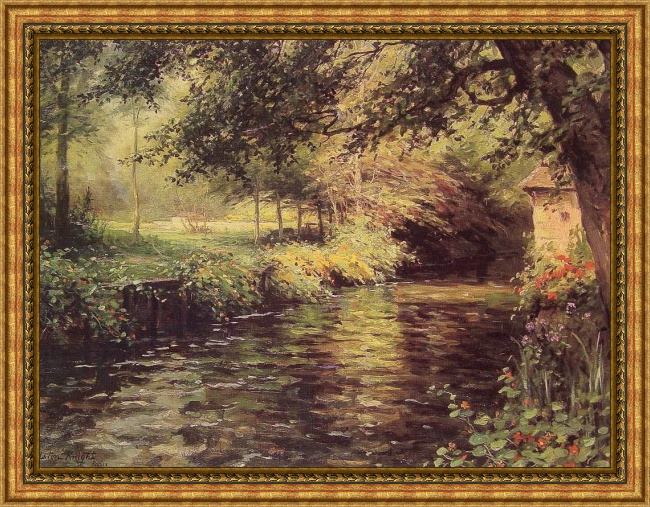 Framed Louis Aston Knight a sunny morning at beaumont-le roger painting