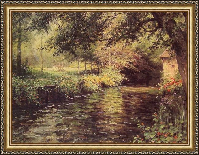Framed Louis Aston Knight a sunny morning at beaumont-le roger painting