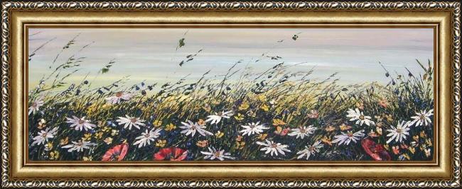 Framed Maya Eventov a clear day painting