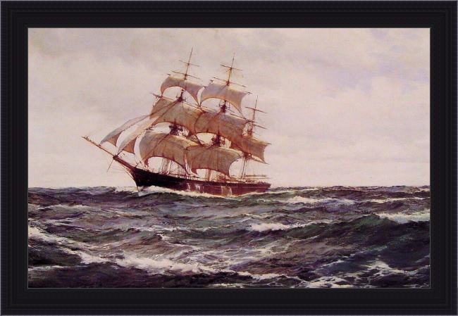 Framed Montague Dawson the glorious sea painting