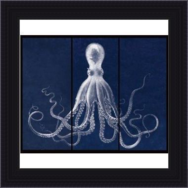 Framed Other octopus painting