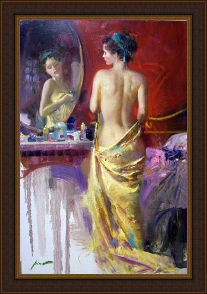 Framed Pino heavenly body painting