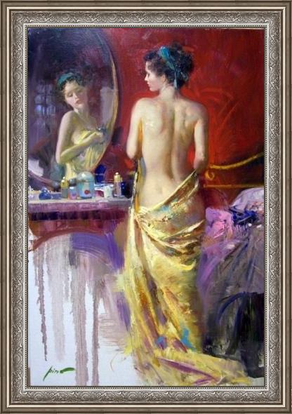 Framed Pino heavenly body painting