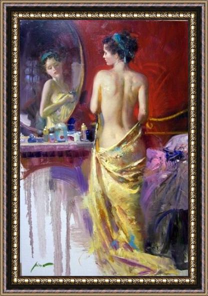 Framed Pino heavenly body painting