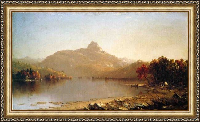 Framed Sanford Robinson Gifford an october afternoon painting