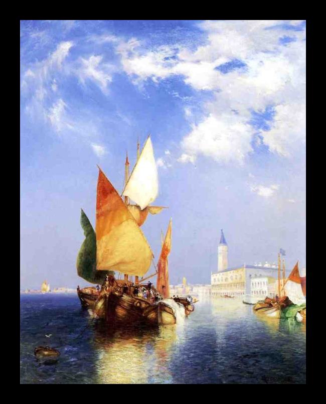 Framed Thomas Moran the grand canal,venice painting