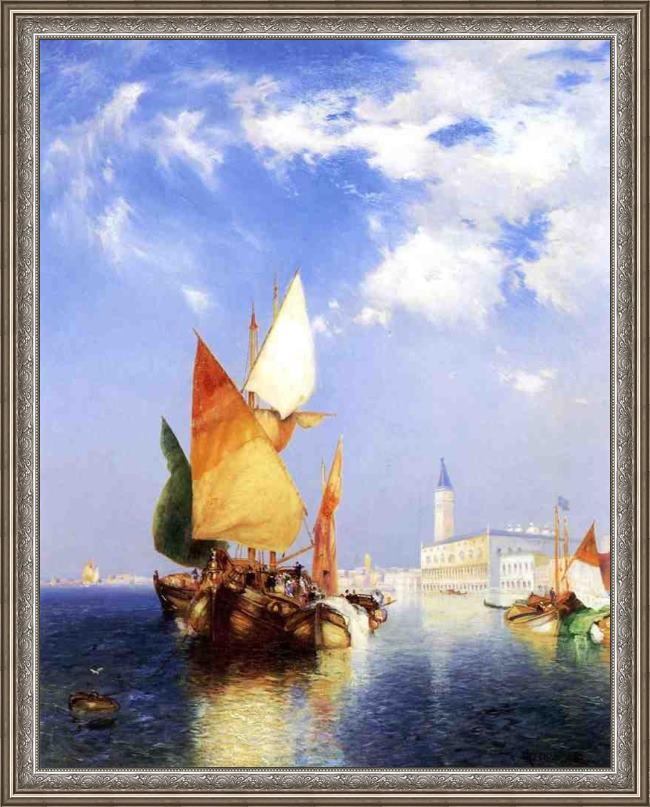 Framed Thomas Moran the grand canal,venice painting