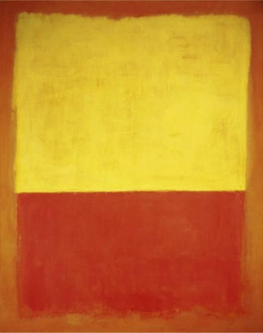 Mark Rothko Untitled no12 Red and Yellow Painting 50% off - ArtExpress.ws