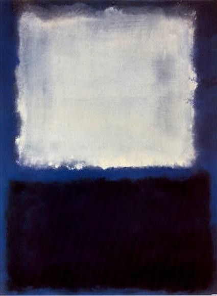 Mark Rothko White on Blue 1968 Painting 50% off - ArtExpress.ws